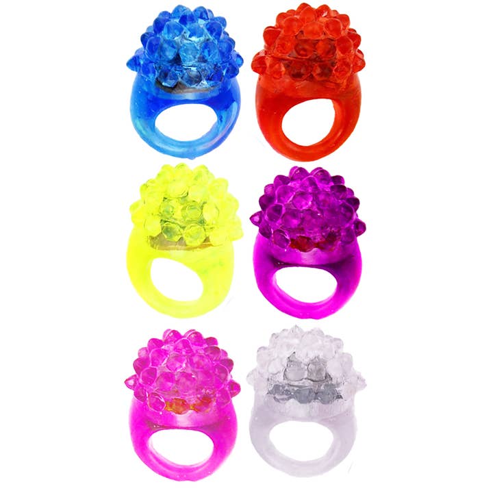 Cap Zone – wholesale Light-up toy – Kids & baby – Spiky Bumpy LED Flashing Light-Up Jelly Ring