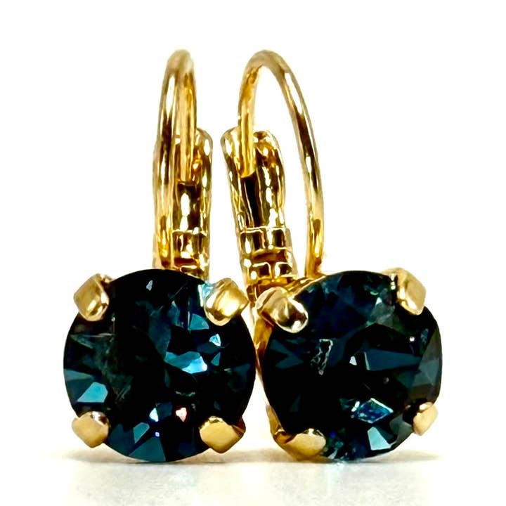 Boucles d'oreilles en cristal, boucles d'oreilles bleues, boucles d'oreilles scintillantes pour la vente par Heartmade Jewelry