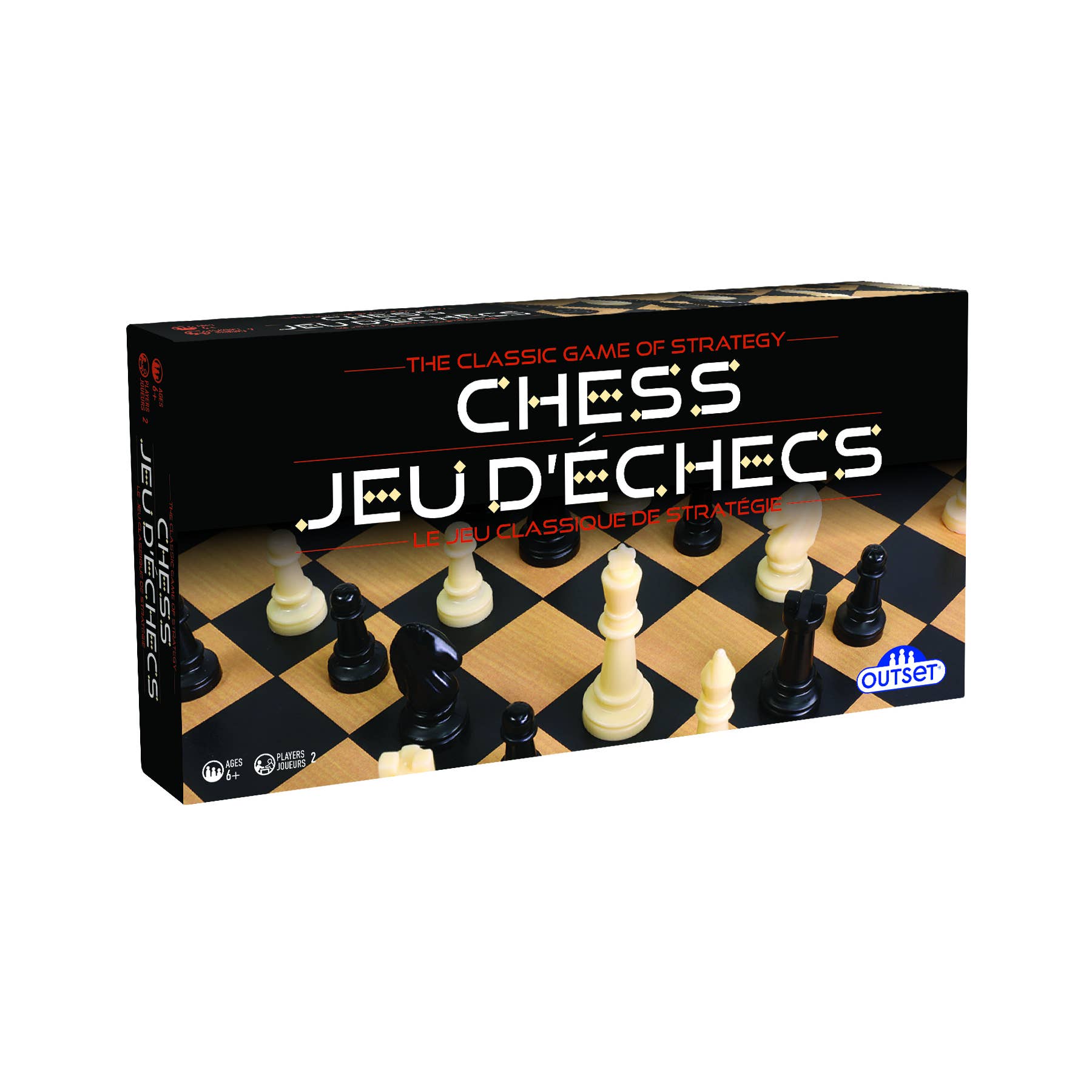 Outset Games and Cobble Hill Puzzles - Wholesale Board Game - CHESS (Plastic) - Command Your Strategy. Conquer the Board