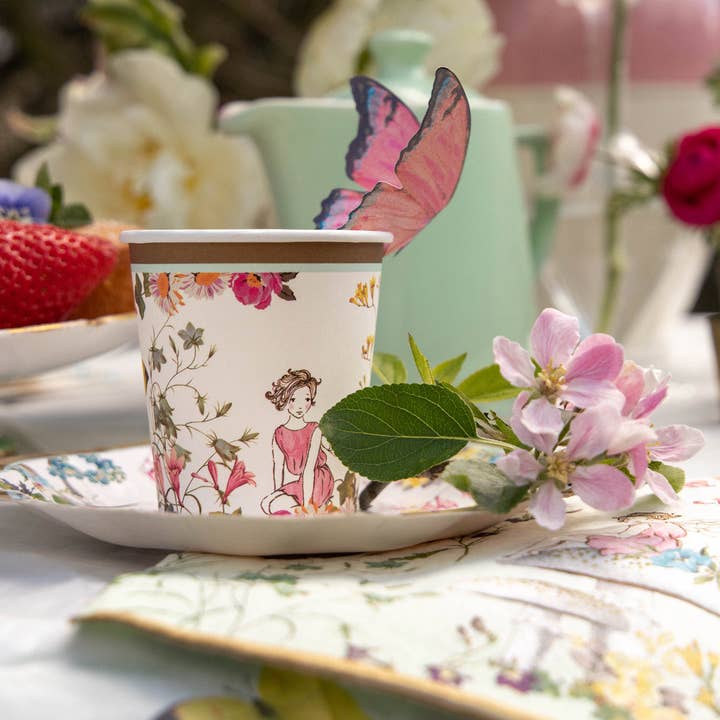 Talking Tables USA - Wholesale Disposable Cup - Fairy Paper Cups with Butterfly Detail | Party Cups |4