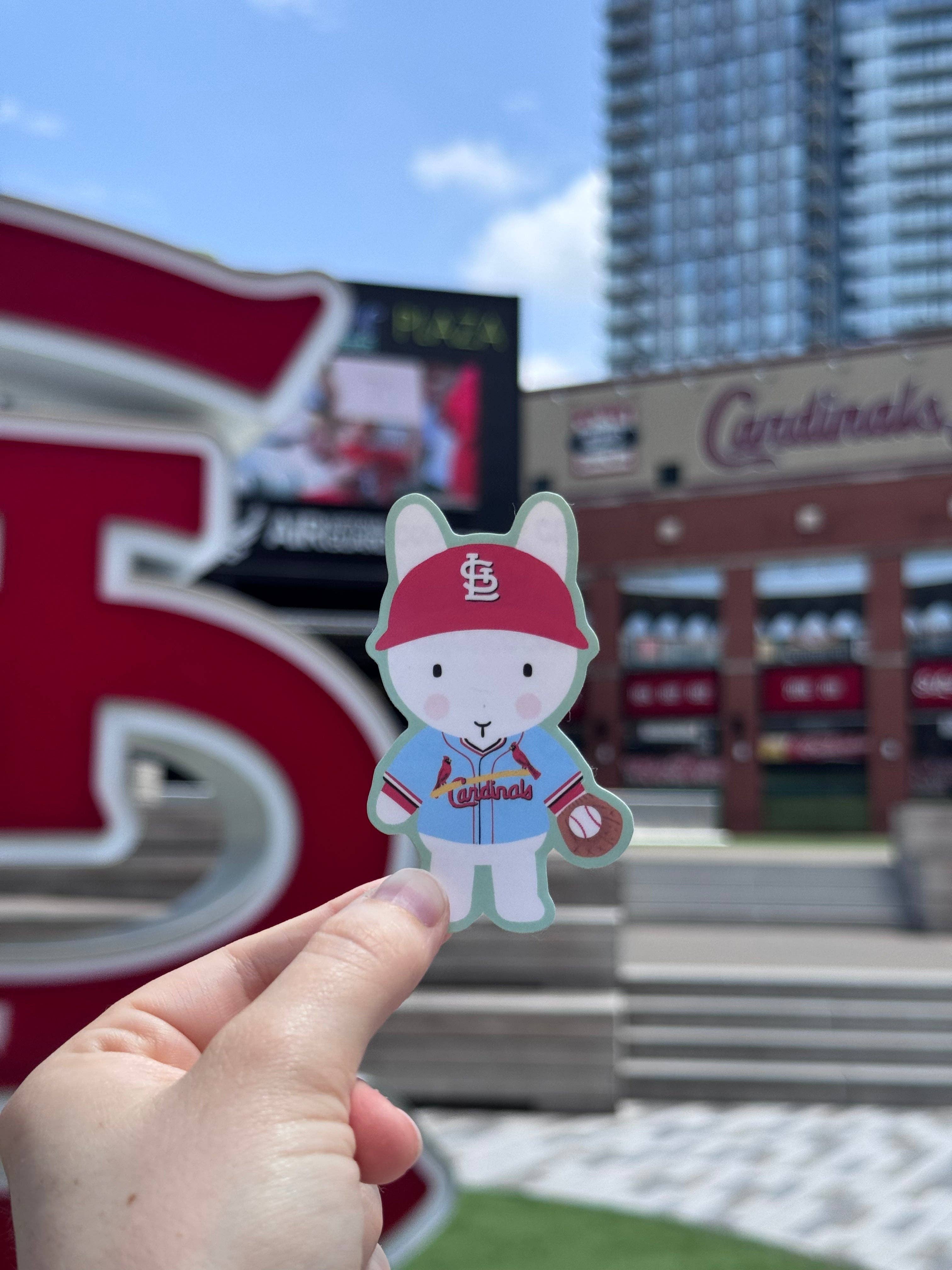 Clem & Co. - Wholesale Sticker - Saint Louis Cardinals Baseball Clem the Bun Sticker