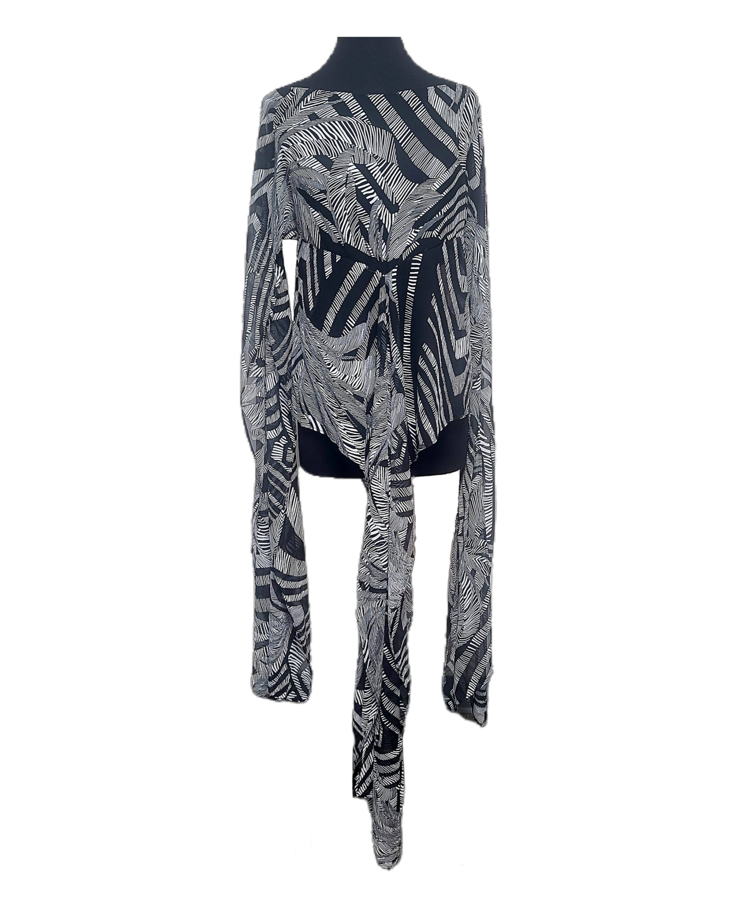 La Mar - Vente Tunique – femme - Haut asymétrique en chiffon HV - La Mar (HV04)0