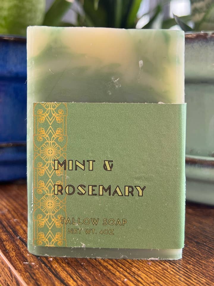 Mint & Rosemary for wholesale by Greencastle Soap