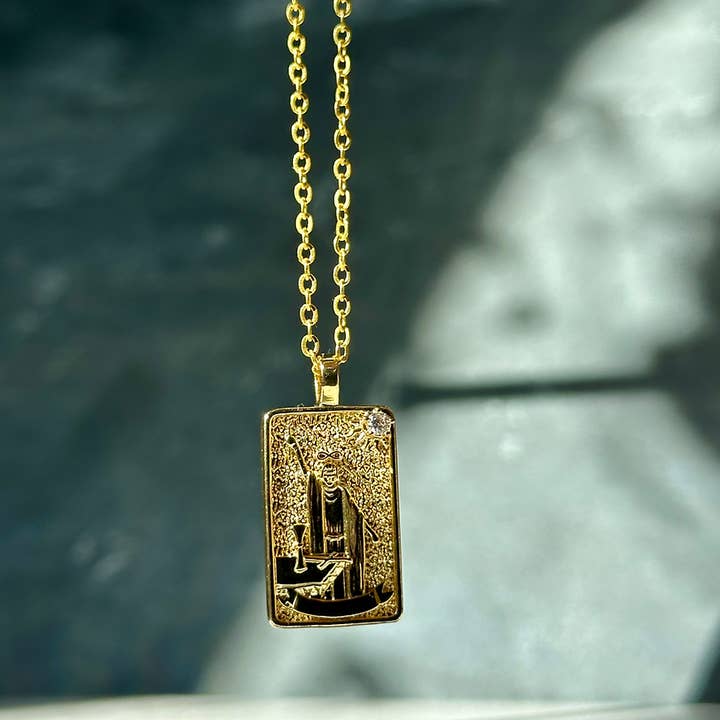 Tarot Card Necklace for wholesale by Black Moon Co.