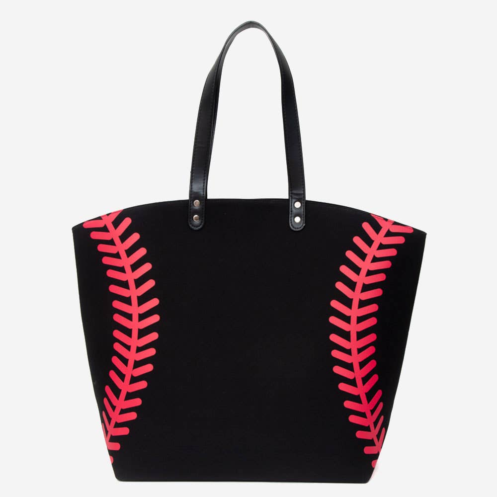 Sensibling Corp. - Wholesale Tote Bag - Women's - Football Stitch Large Tote Bag / Shoulder Bag2
