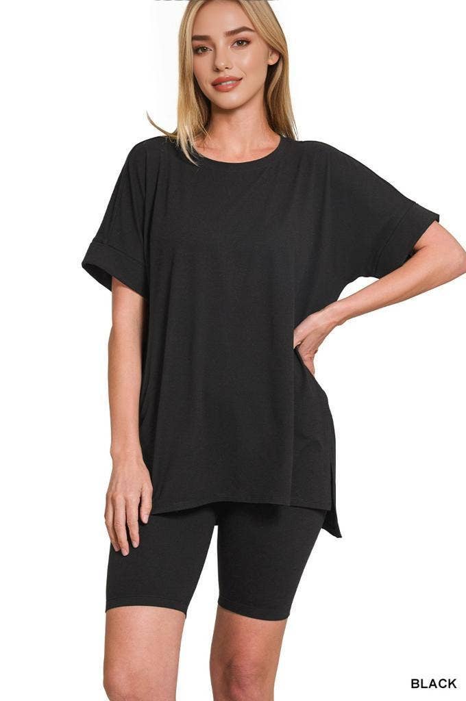 42POPS – wholesale Mjukisset – Dam – .Mikrofibertopp & Bikershorts 2-delat set16