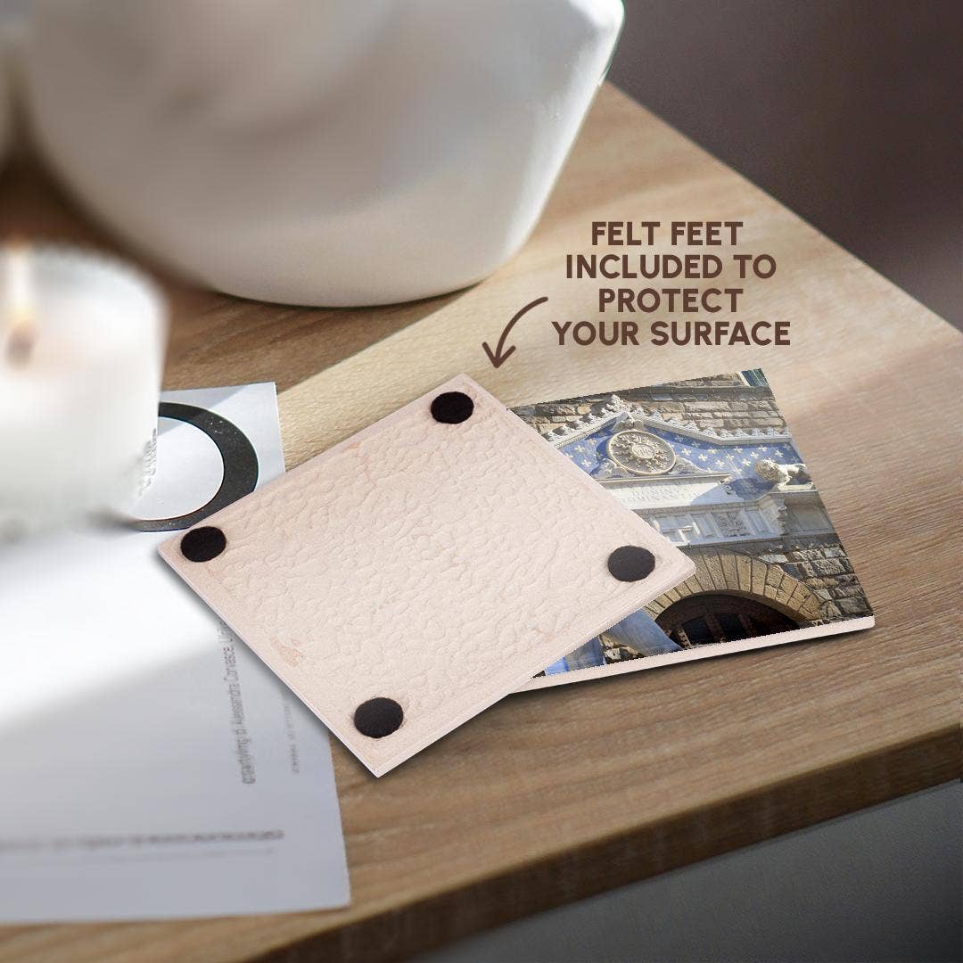 3dRose – wholesale Underlägg – 3dRose, Italien, Florens. Replika av David., Glasunderlägg3