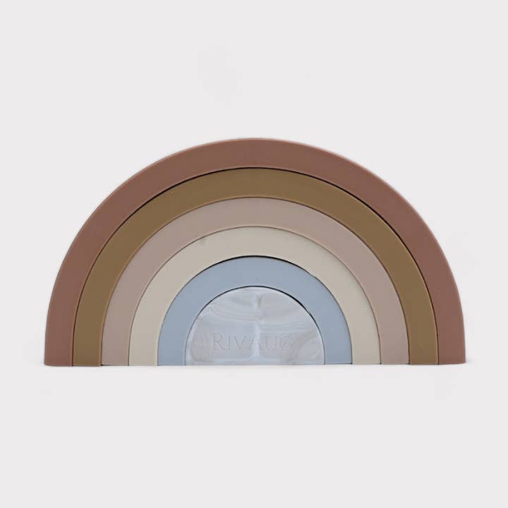 Rainbow Stacking Teething Toy for wholesale by RivAug