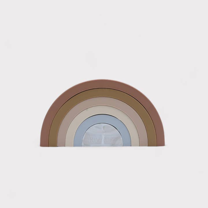 Rainbow Stacking Teething Toy for wholesale by RivAug