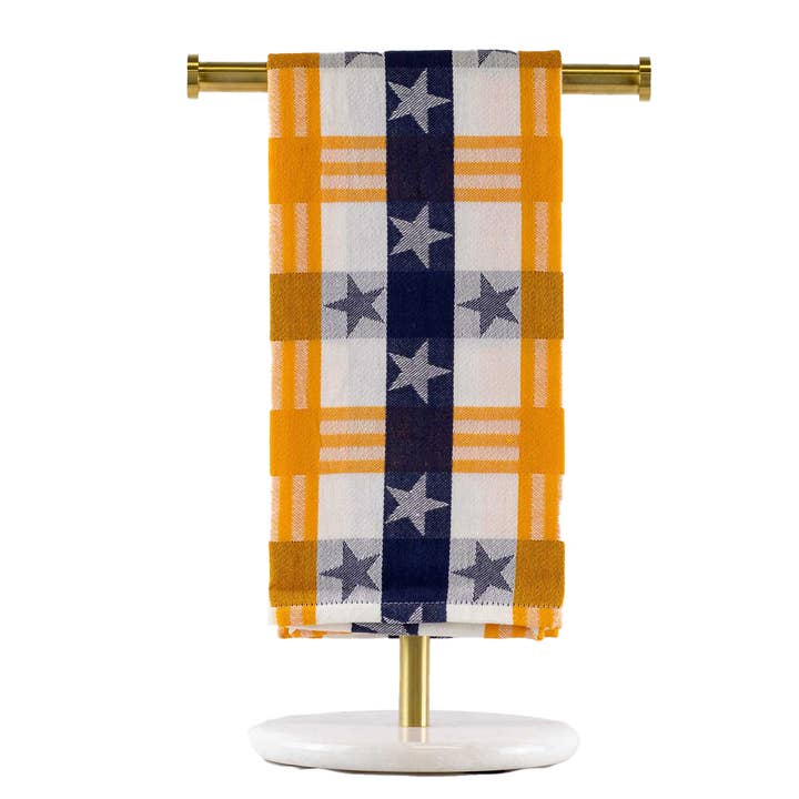 The Royal Standard - Wholesale Hand Towel - Stars & Stripes Hand Towel Orange/White/Blue 20x28