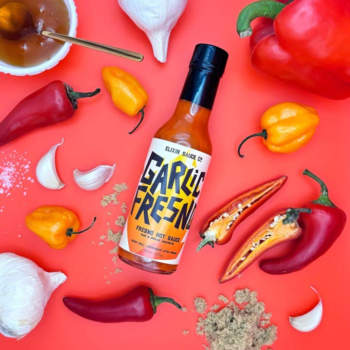 Elixir Sauce Co - Wholesale Hot Sauce - Garlic Fresno Hot Sauce