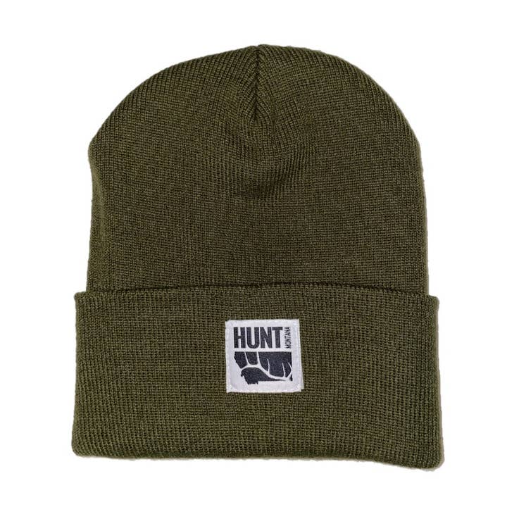 Hunt Montana Cuffed Beanie - Olive for wholesale by Hunt Montana