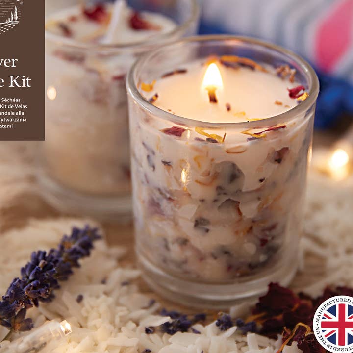 House of Crafts Dried Flower Soy Candle Kit for wholesale by West Design Products