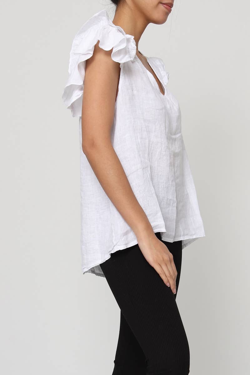 LÉA & LUC - Wholesale Blouse - Women's - 100% Linen Blouse REF. 120195