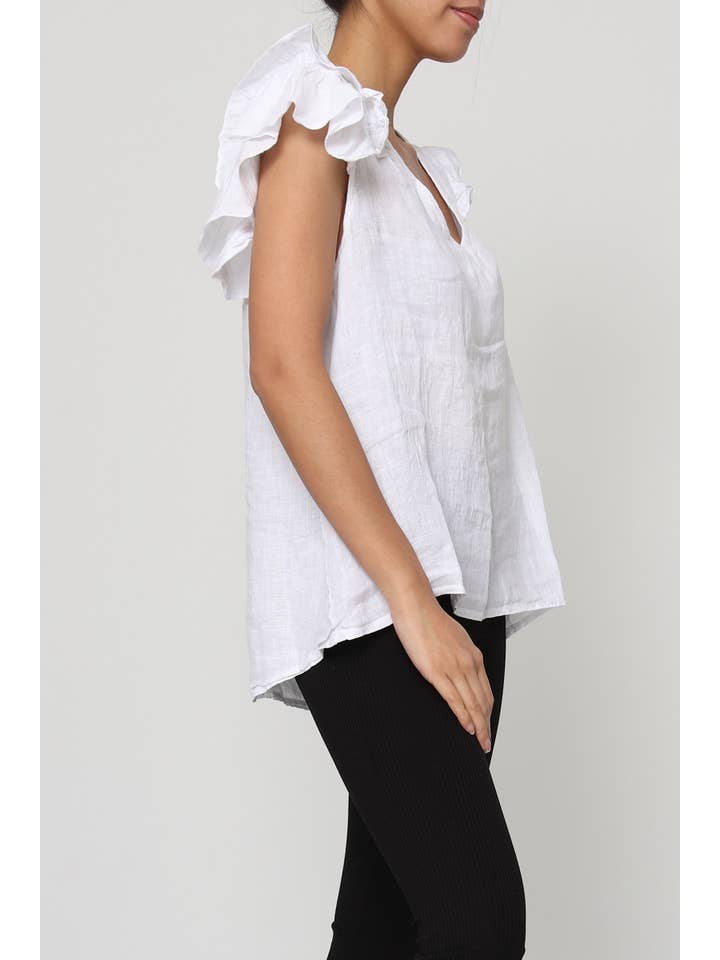 LÉA & LUC - Wholesale Blouse - Women's - 100% Linen Blouse REF. 120195