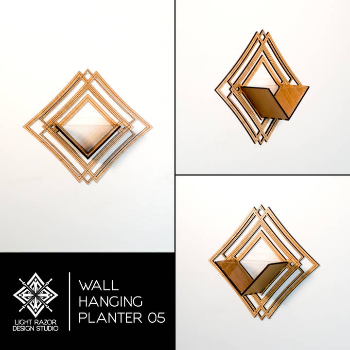 LIGHT RAZOR DESIGN STUDIO - Wholesale Wall planter - Air Plant Holder / Wall Hanging Planter 5 - Mounted Hanger41