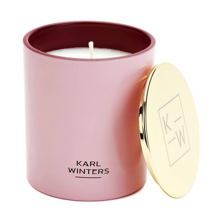 Parisian Rose 8-oz Scented Candle, Gold Classic Lid for wholesale by Karl Winters Co