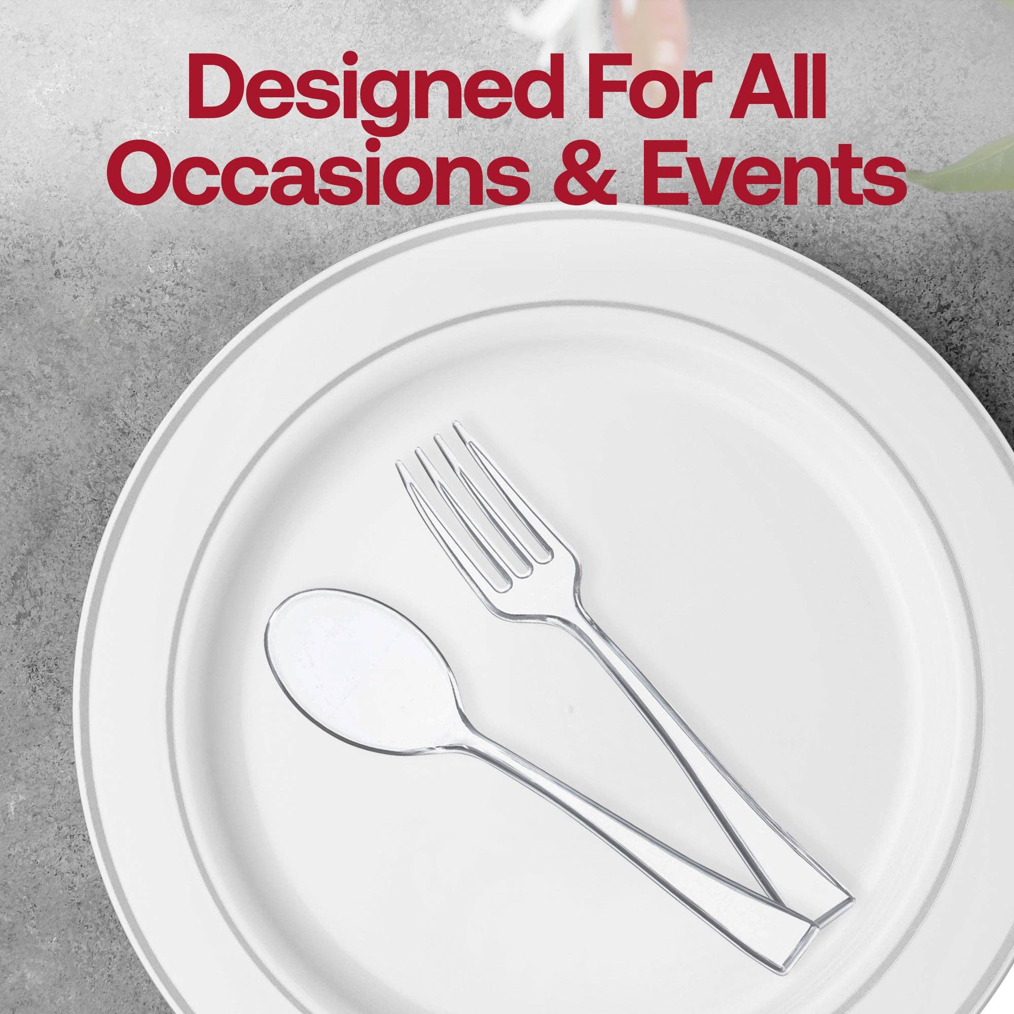 Smarty had a Party - Wholesale Disposable Tableware Pack - Clear Mini Plastic Disposable Tasting Spoons - 24 pcs6