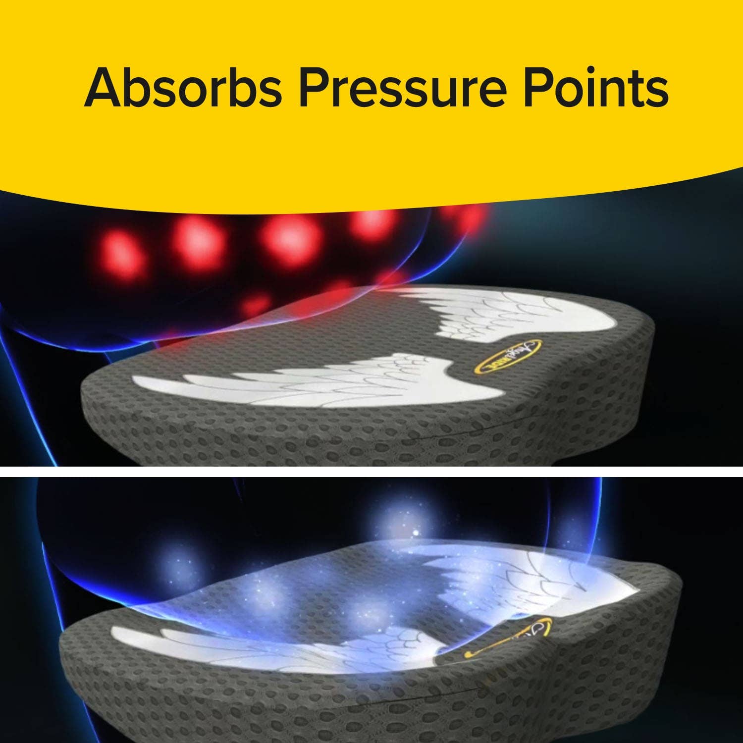 BulbHead - Wholesale Chair Cushion - Memory Foam Auto Cushion Advanced Lumbar Breathable Washable3