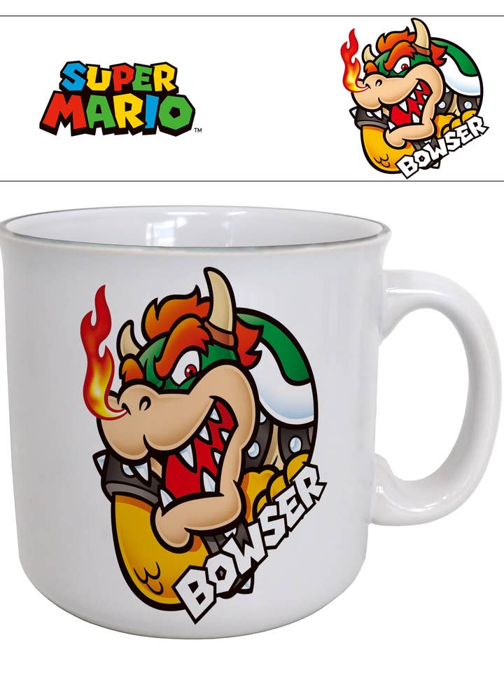 Super Mario - Bowser-Circle Na 20oz Camper Mug for wholesale by Pyramid America
