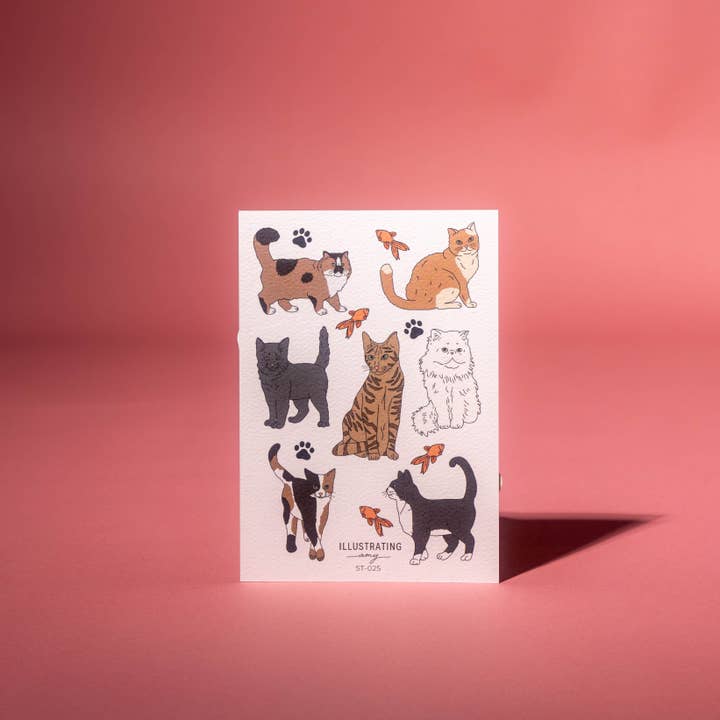 Illustrating Amy - Wholesale Sticker - Cat Sticker Collection