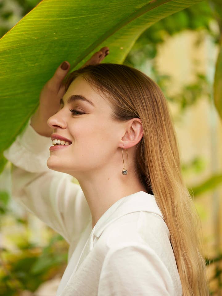 Boucles Maria, dalmatisk jaspis för wholesale av LES TISSAGES DE CAMILLE