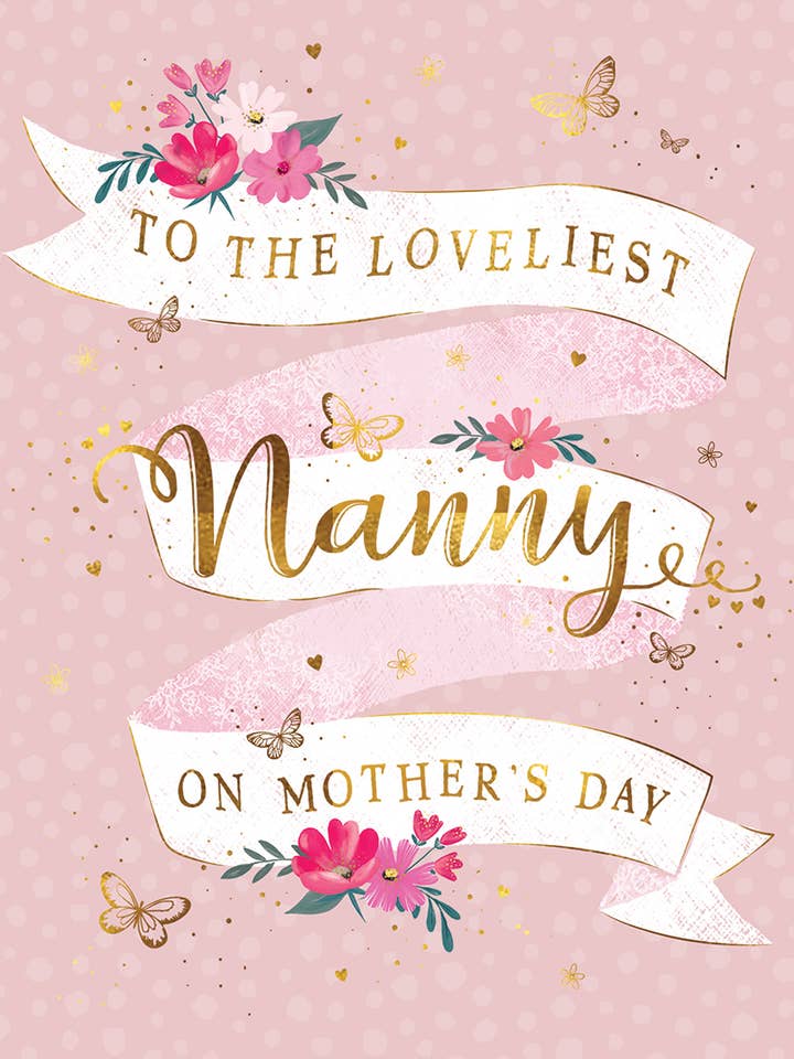 Mother's Day Card, Nanny, Scroll for wholesale by Piccadilly Greetings