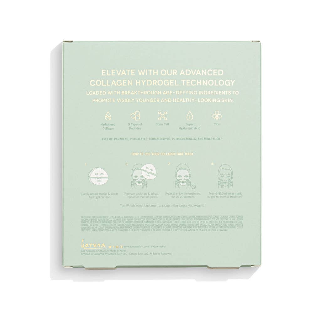 Karuna - Wholesale Skincare Face Mask - Collagen HydroGel Face Mask - 4 pack1