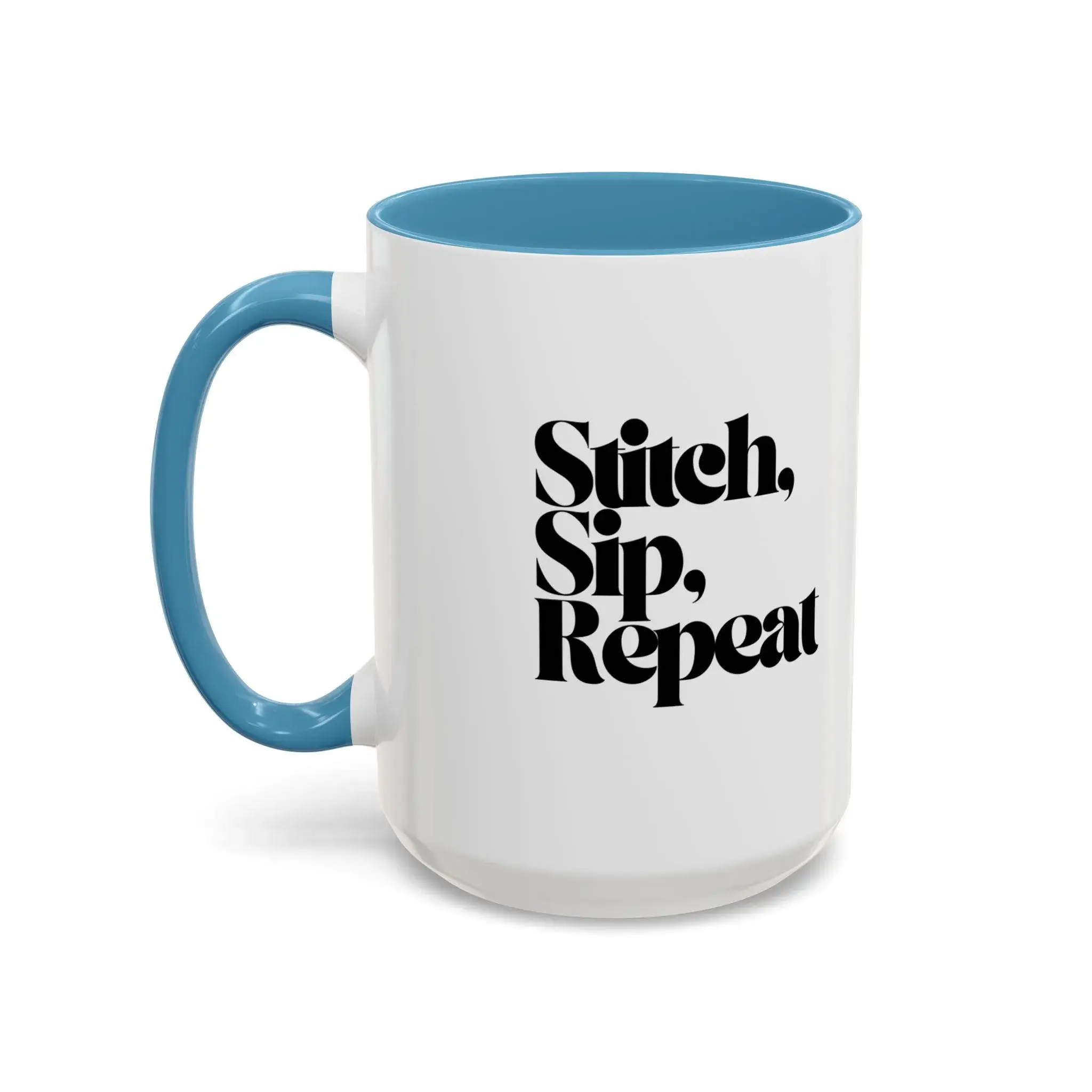 Sweet South Design - Wholesale Coffee mug - Punch Needle Mug, Ceramic, 15 oz, Stitch, Sip, Repeat4