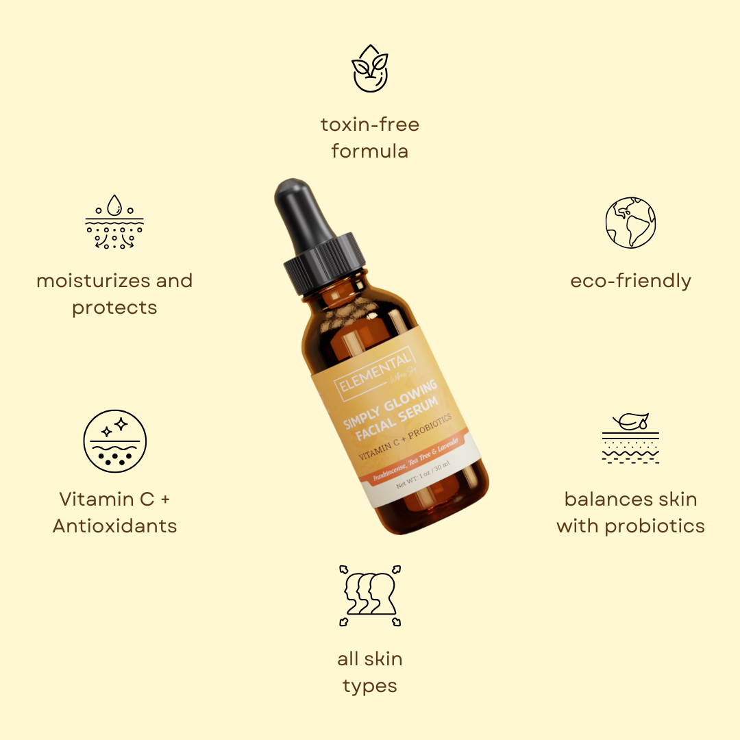 Elemental Wellness | Soap & Toxin-Free Living - Wholesale Gezichtsserum/concentraat - Vitamine C Gezichtsserum | Gezichtsverhelderend Probiotisch Serum3