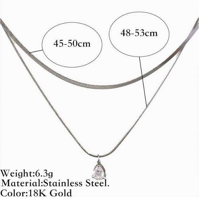 Colar-Corrente de Osso colar em aço inoxidável em forma de coração por atacado de Eagle Crest Industries Inc.