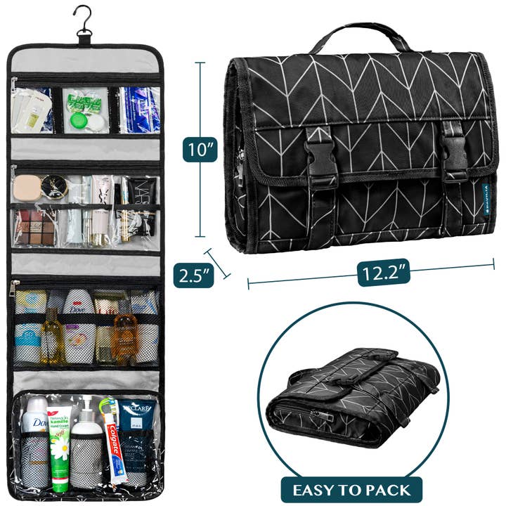Pavilia - Wholesale Toiletry bag – Unisex - Buckle Hanging Toiletry Organizer Bag5