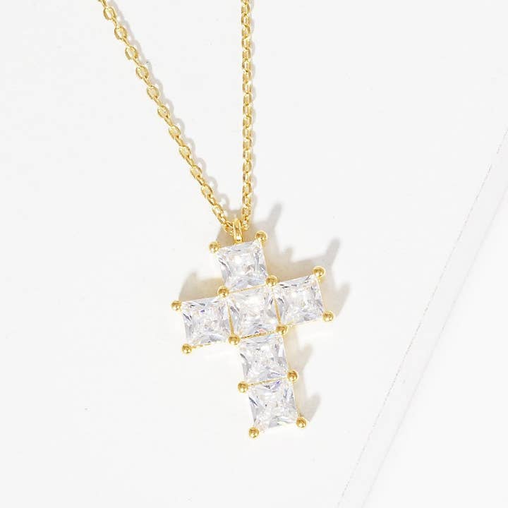 Collier en forme de croix cruciforme en or pour la vente par OHBOOBA DESIGN