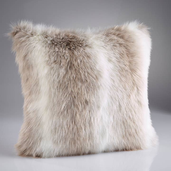 Reindeer Faux Fur Cushion 58cm for wholesale by Katrina Hampton