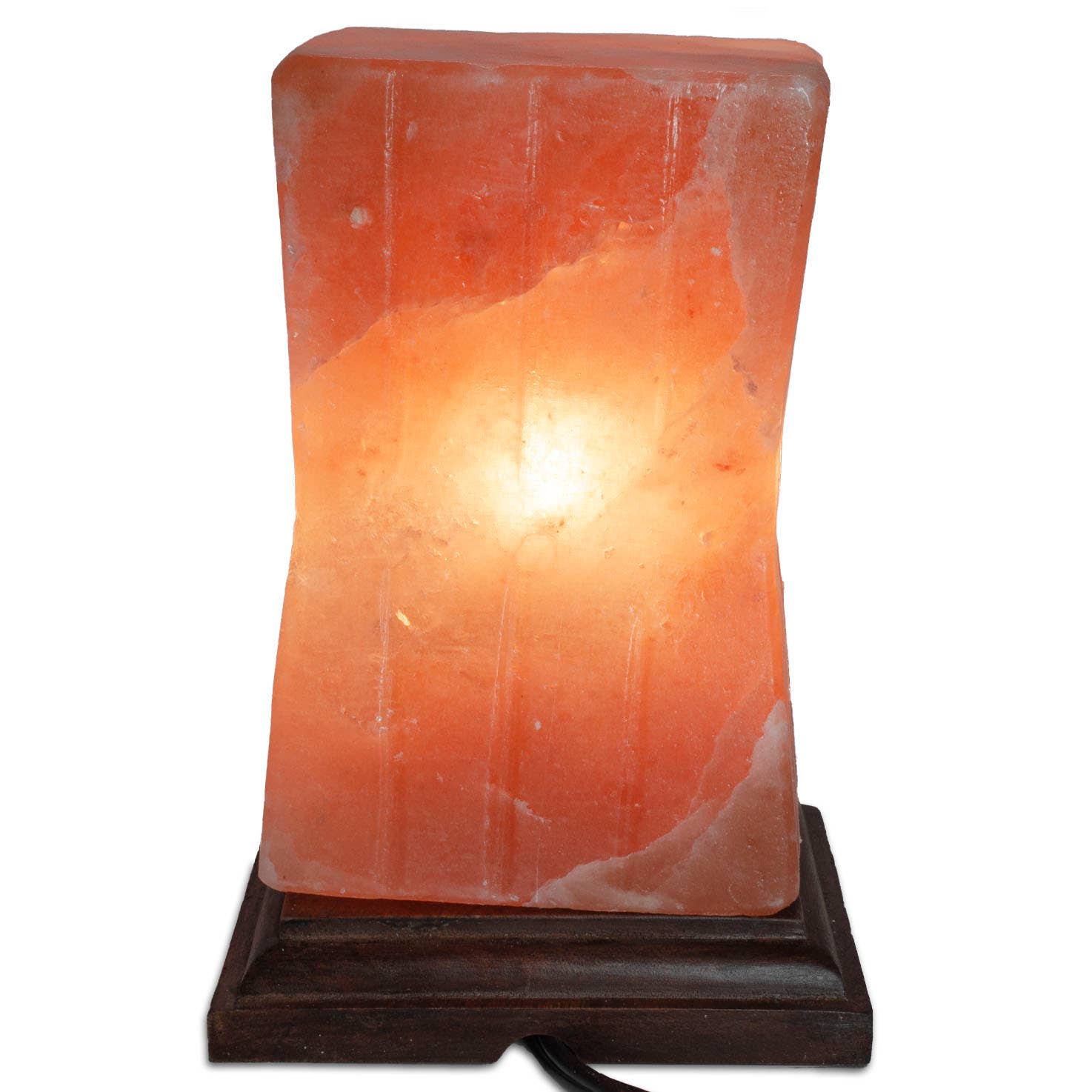 Fantasia Mining - Wholesale Salt Lamp - Cube Lines Shaped Salt Lamp  - 7" avg. - Cord, Bulb, Dimmer1