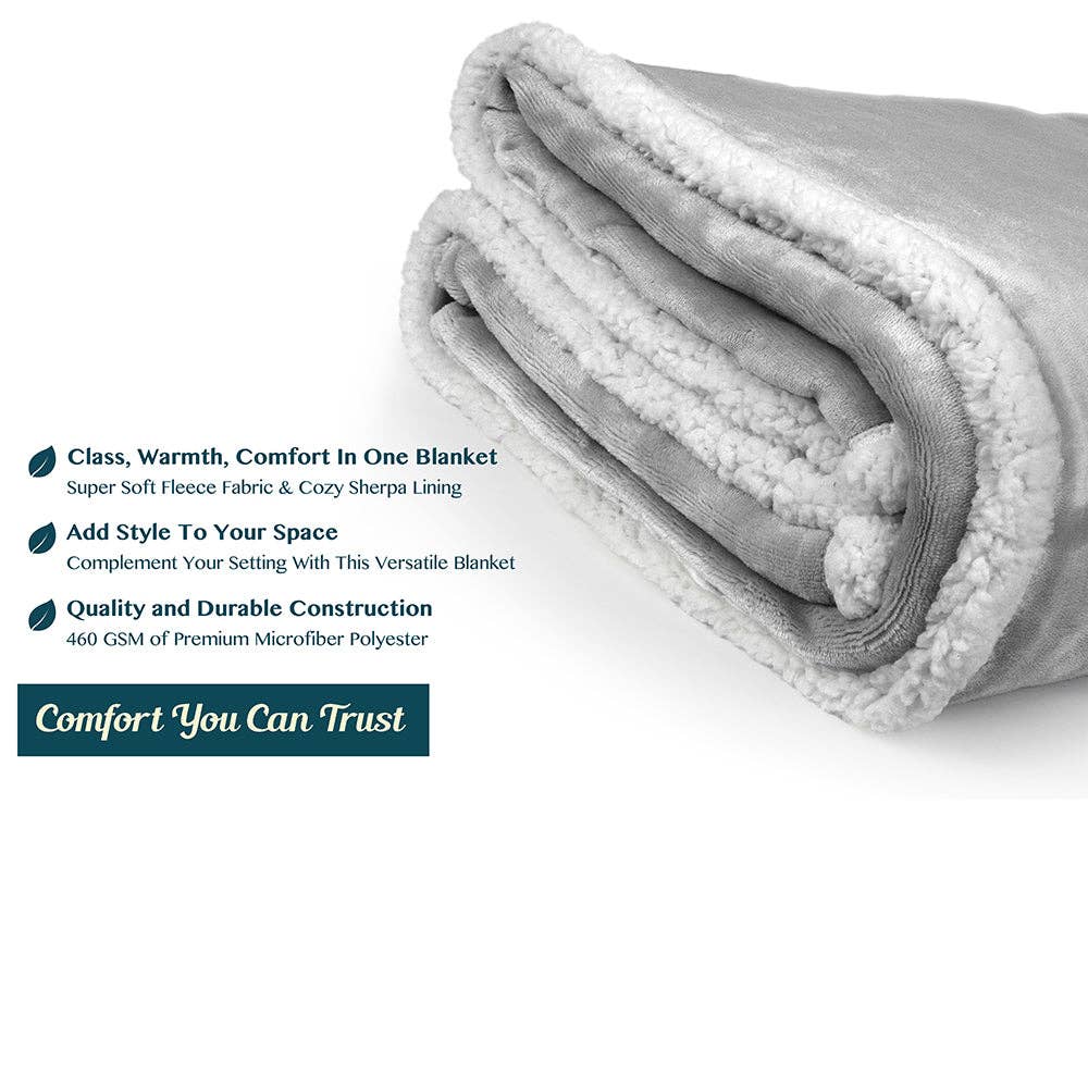 Pavilia – Manta para sofá por atacado – Cobertor Premium Sherpa Fleece52
