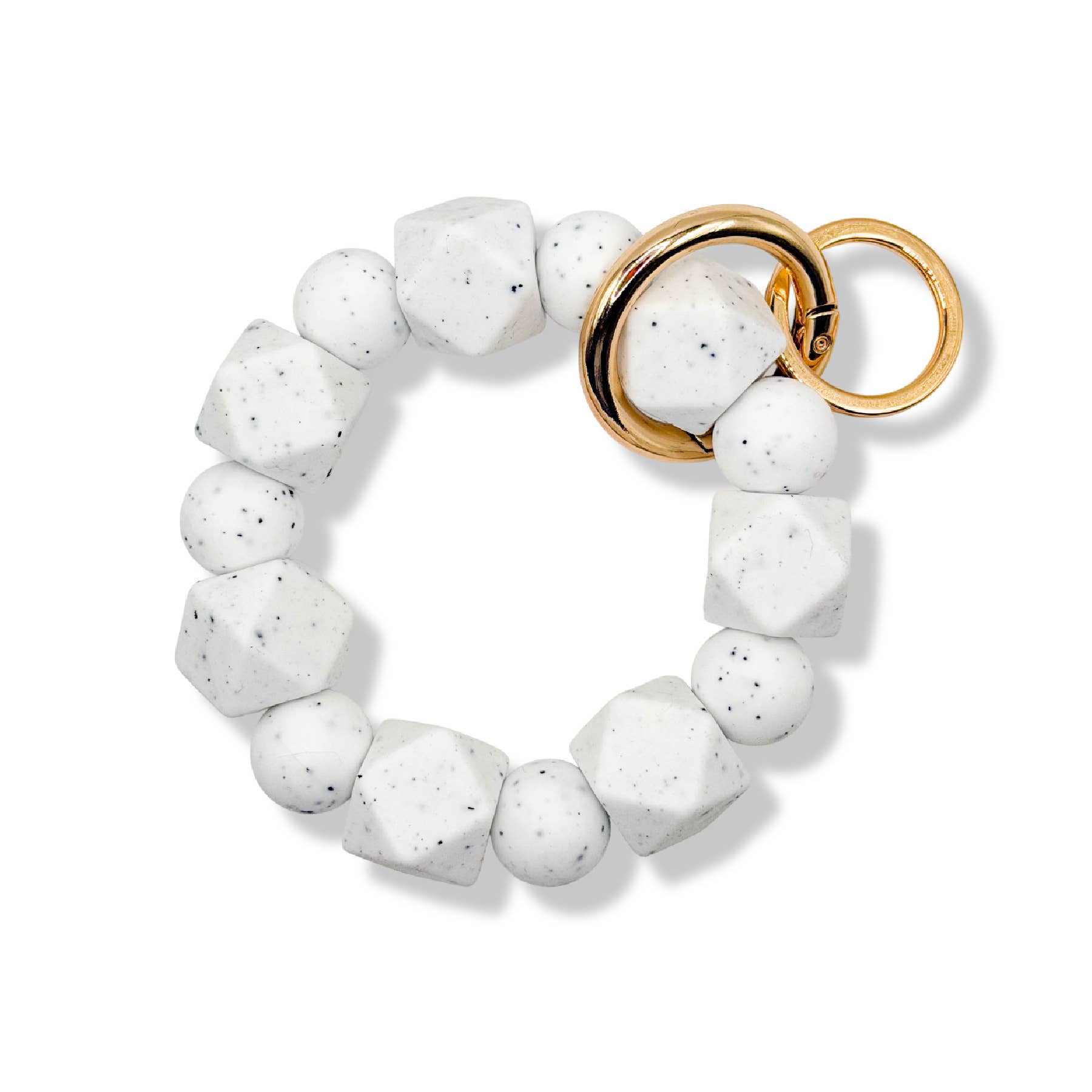 Cleary Lane – wholesale Keychain – Women's – Beaded Wristlet Keychain Hexagon Silicone0