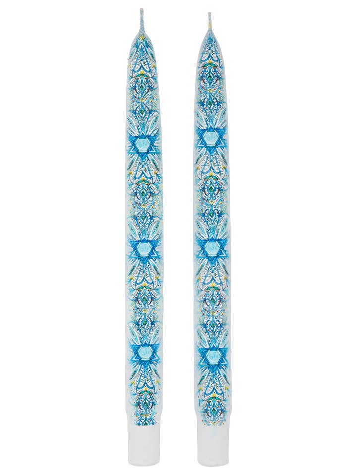 Ornamento "Stella di David" a caleidoscopio blu per la vendita all'ingrosso da parte di Flatyz EU