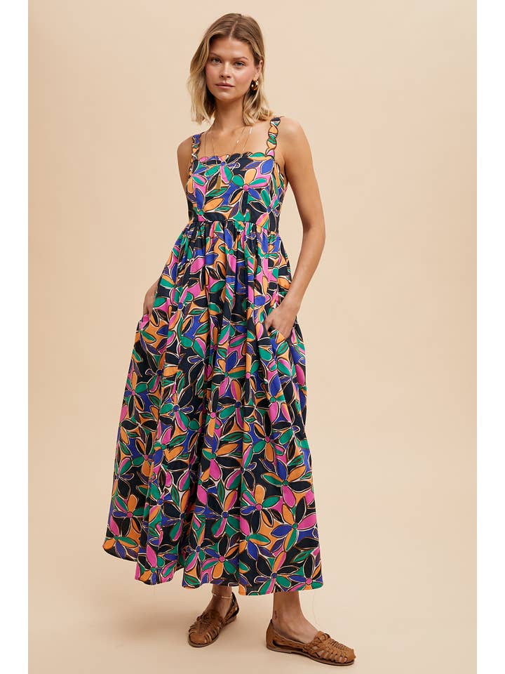 In Loom - Wholesale Dress - Women's - BOLD PRINT COTTON MAXI DRESS