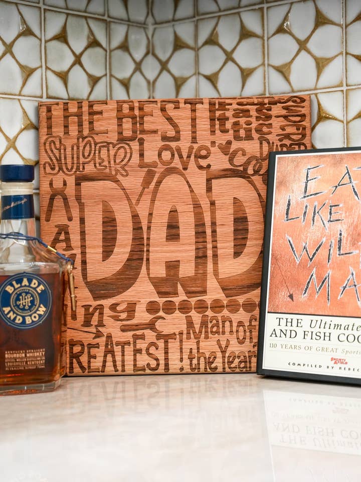 Dad Word Art Board for wholesale by Tin Roof Kitchen & Home