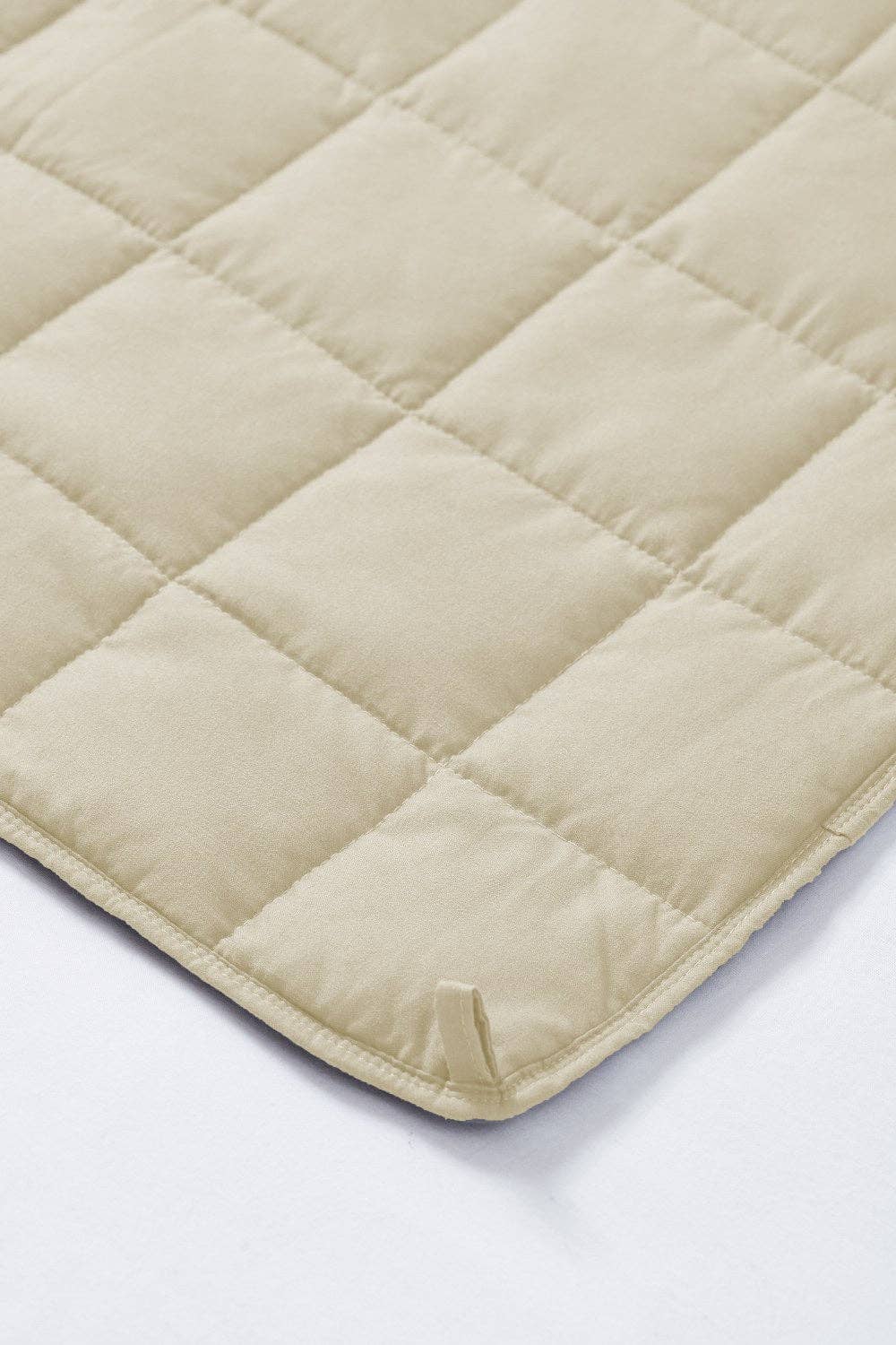 Okao Home Goods - Wholesale Bedding Blanket - King Size Weighted Blanket - Cool Bamboo Beige Weighted Comforter for All Seasons9