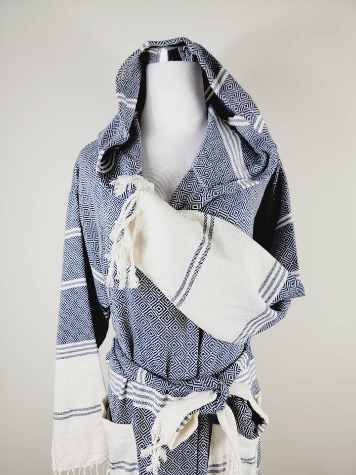 EBRU Home - Wholesale Robe - Women's - 10 Unisex Bathrobe, Beach robe and spa L XL sizes and colors5