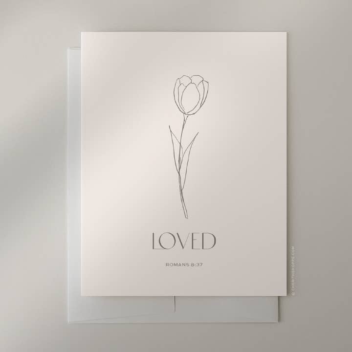 Loved | Greeting Card for wholesale by Cherith®