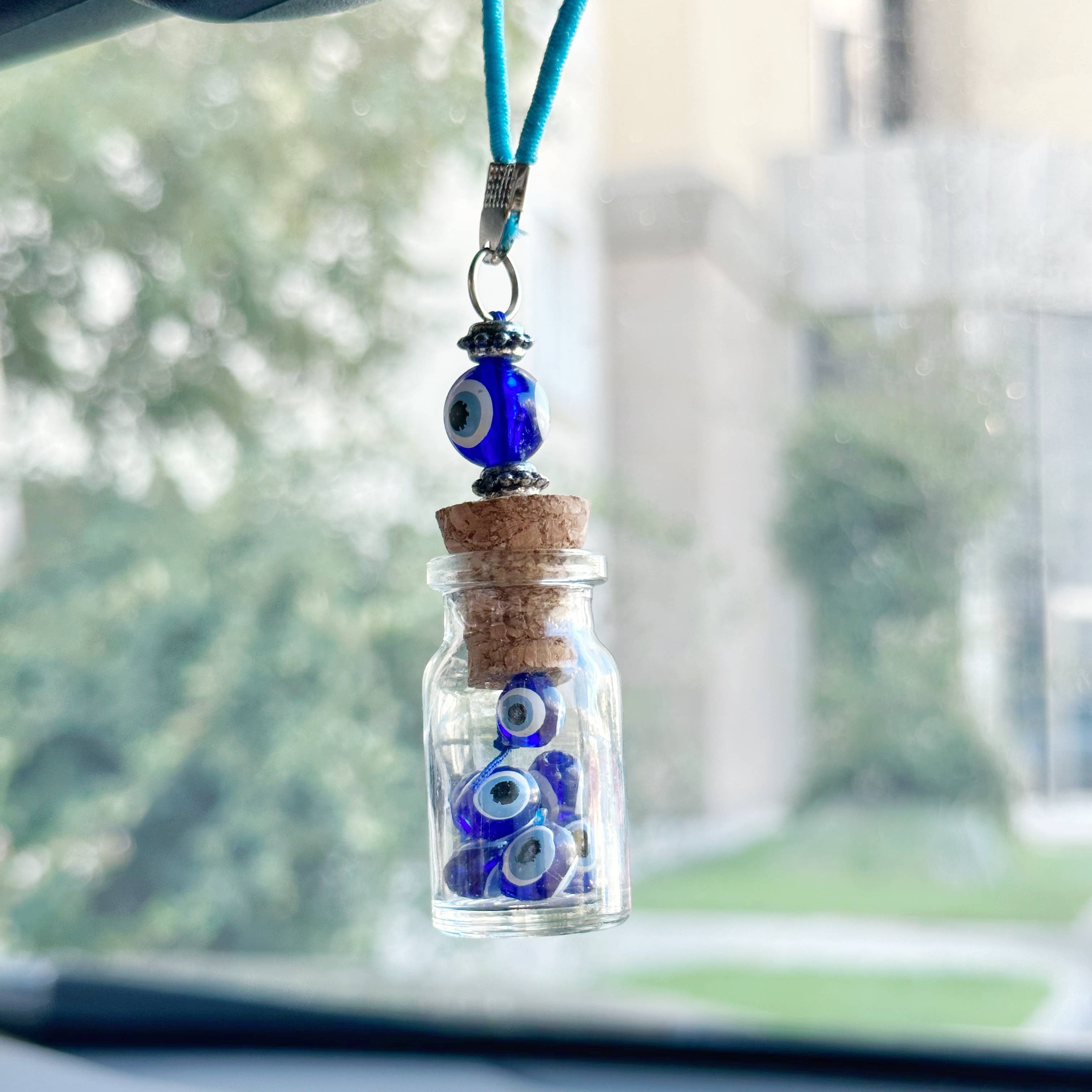 Evileyefavor - Wholesale Car Decorative Charm - Unisex - Unique Blue Evil Eye Car Charm Amulet, Mini Evil Eye Bottle 5