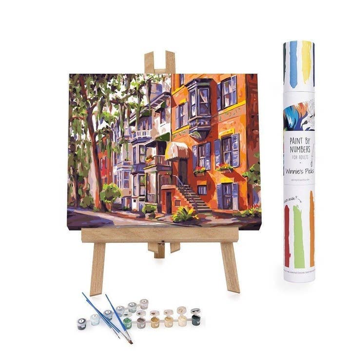 Winnie's Picks - Wholesale DIY Craft Kit - Hull Street in Chippewa Square - Paint by Numbers - Teacher Appreciation Gifts