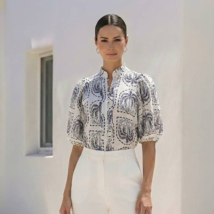 Miranda Blus | Marinblå för wholesale av Stellino