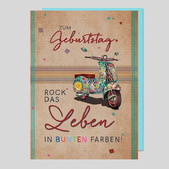 Tarjeta de cumpleaños ROCK DAS LEBEN para venta al por mayor de Michel-Verlag GmbH