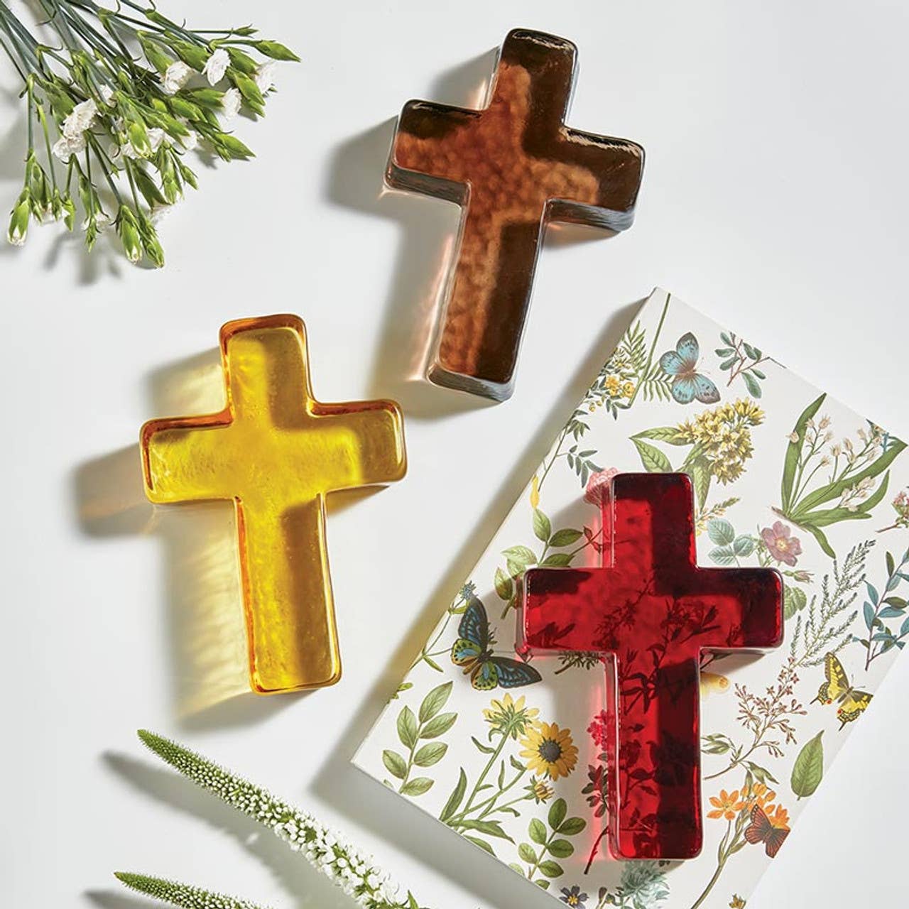 47th & Main (Creative Brands) - Wholesale Decorative Tabletop Object - Amber Cross1