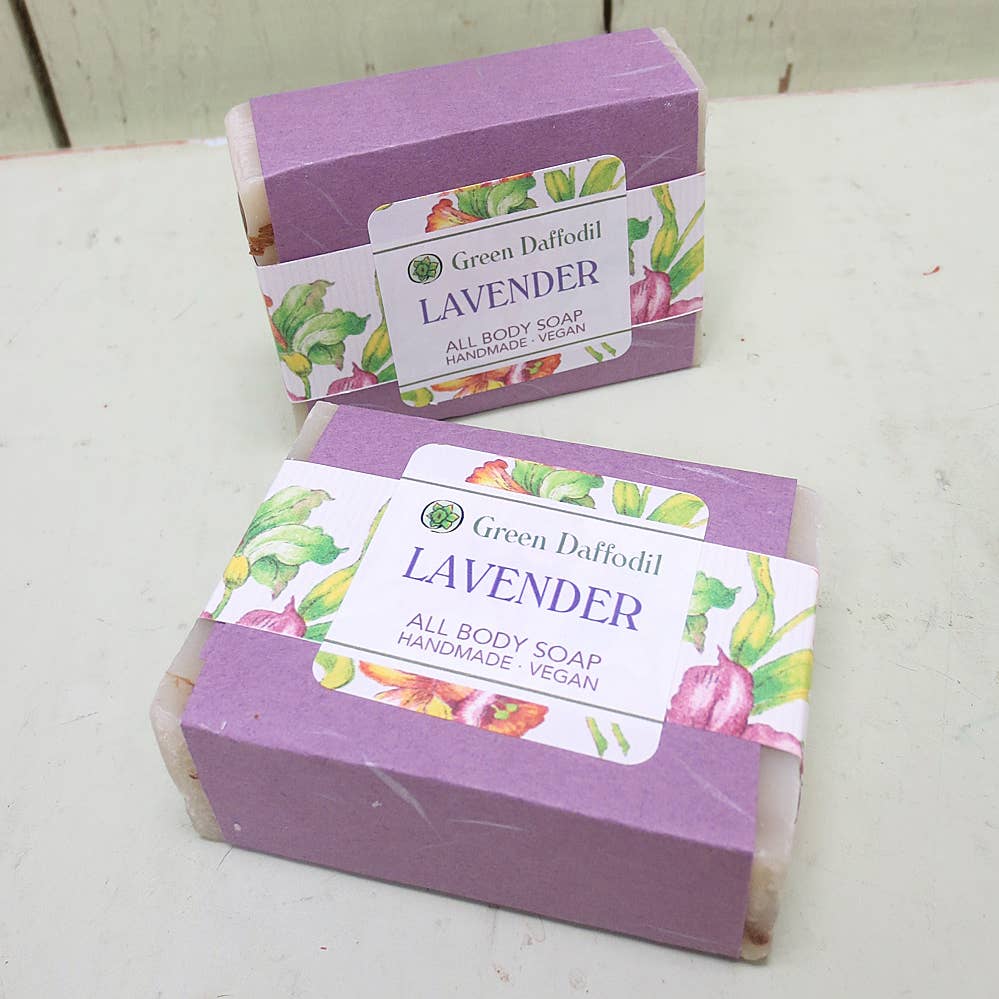 Green Daffodil Bath & Body - Wholesale Bar Soap - Lavender Natural Handmade Bar Soap - Lavender Fields1