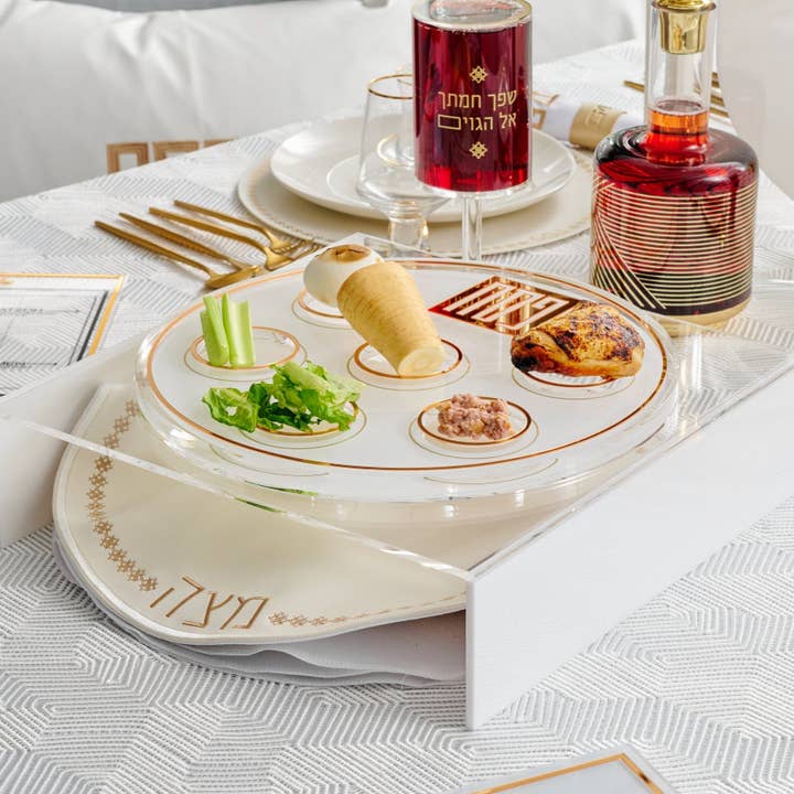 Waterdale Collection - Wholesale Decorative Plate/Dish/Bowl - Tall Suspended Seder Plate1